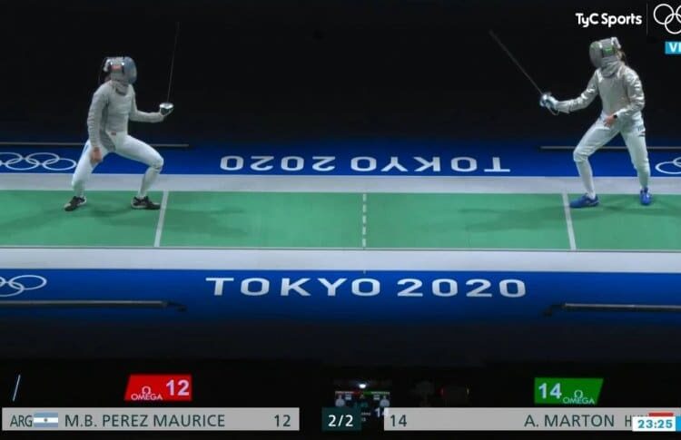 Belén Pérez Maurice no pudo en su presentación en los Juegos Olímpicos de Tokio 2020