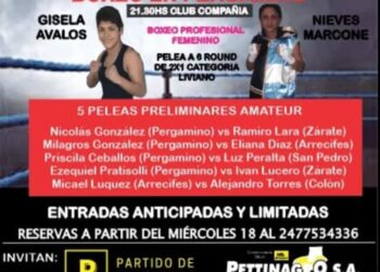 Boxeo: Nieves Marcone tendrá su chance en Pergamino