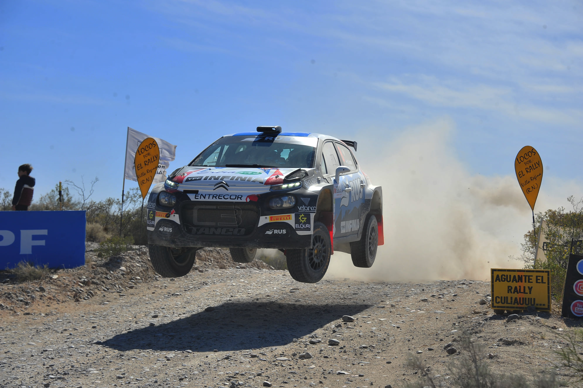 Sebastian Monserratt marcha tercero en el Rally de la Manzana