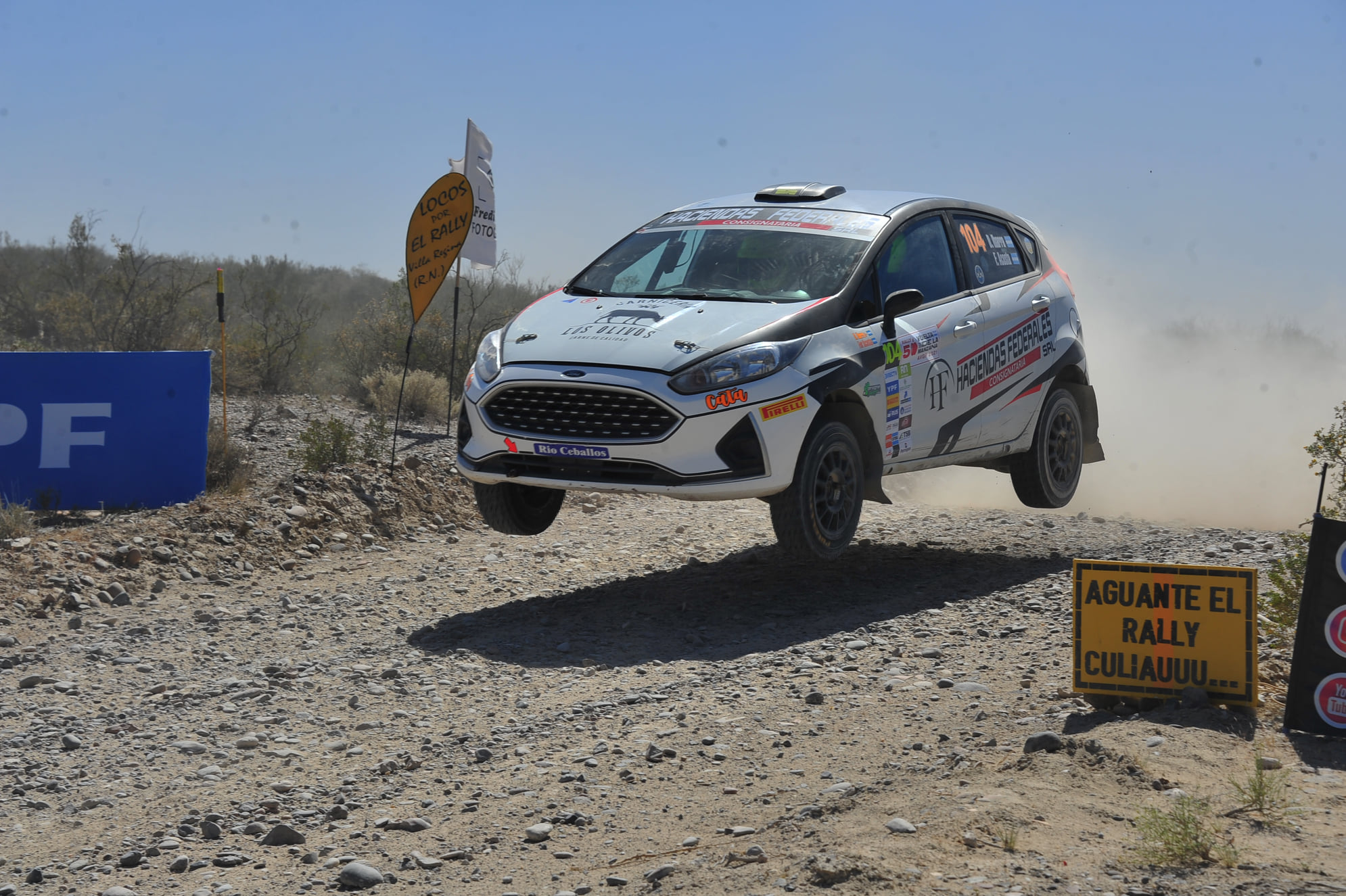 Sebastian Monserratt marcha tercero en el Rally de la Manzana