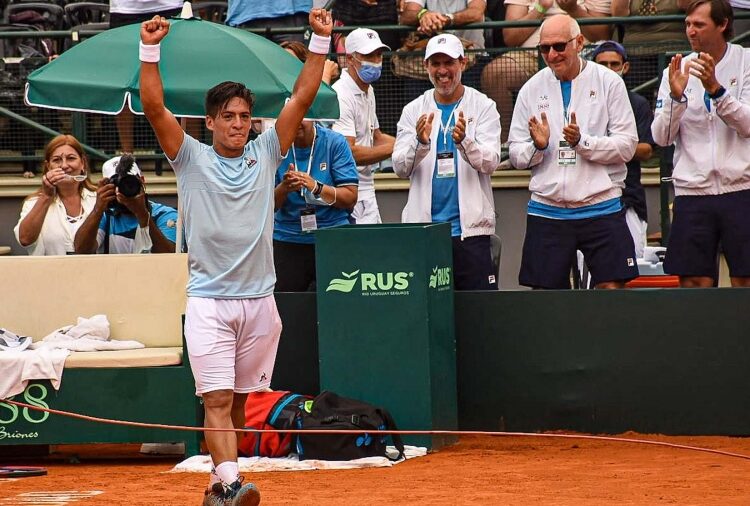 Sebastián Báez y Diego Schwartzman ganaron sus puntos en la Copa Davis