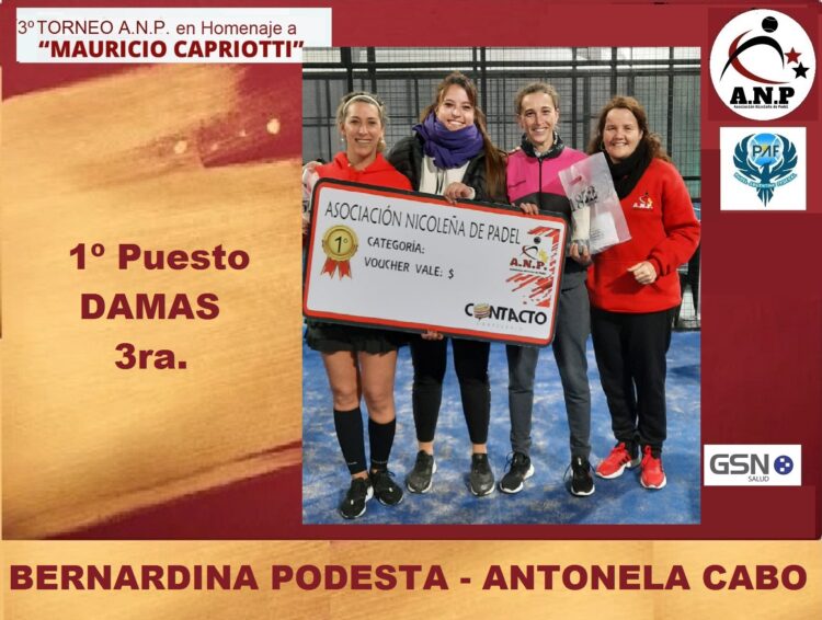 Tercer torneo ANP para todas las categorias «MAURICIO CAPRIOTTI»