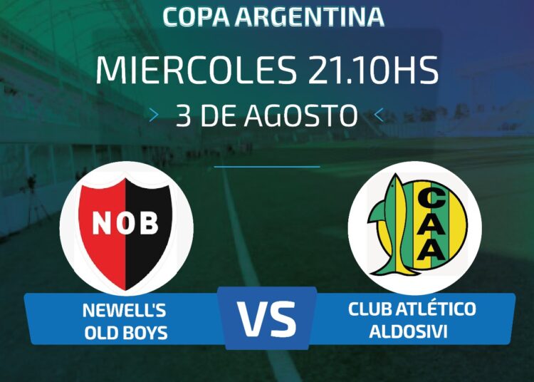 NEWELL´S Y ALDOSIVI JUGARÁN EL MIÉRCOLES POR COPA ARGENTINA EN EL ESTADIO SAN NICOLÁS