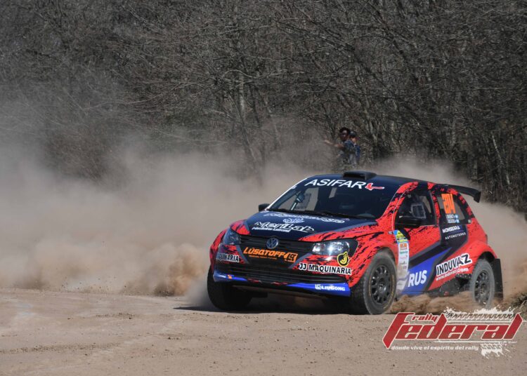 Sebastián Monserrat, marcha séptimo en la General, en la ciudad de Pergamino