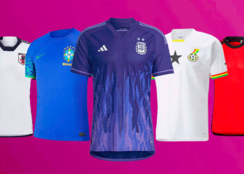 Todas las camisetas titulares y suplentes de las selecciones que jugarán el Mundial de Qatar 2022