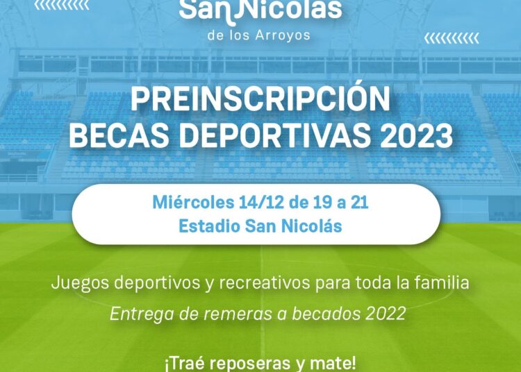 LA MUNICIPALIDAD REALIZA EL CIERRE DE AÑO DE LAS BECAS DEPORTIVAS EN EL ESTADIO SAN NICOLÁS