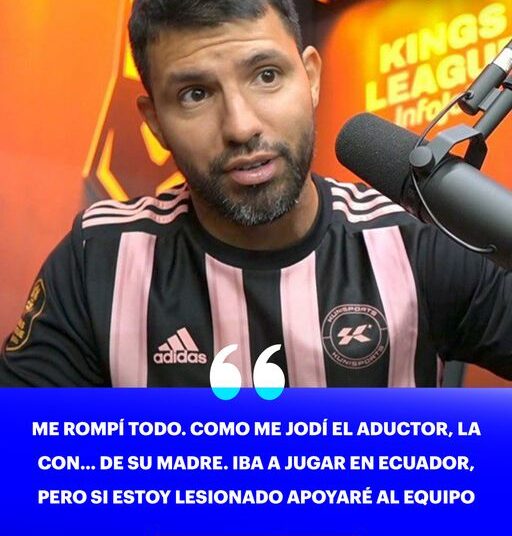 EL «KUN» SE LESIONÓ Y PUSO EN DUDA SU PRESENCIA EN LA NOCHE AMARILLA