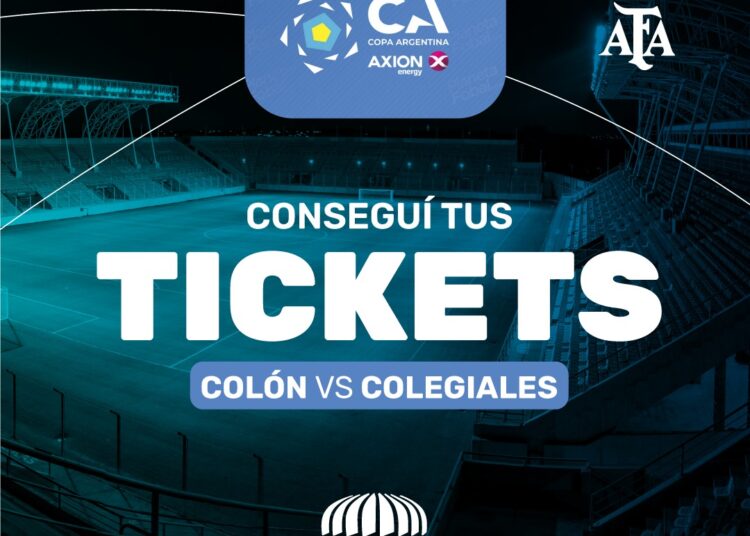 MAÑANA COMIENZA LA VENTA DE ENTRADAS PARA EL PARTIDO DE COLON – COLEGIALES