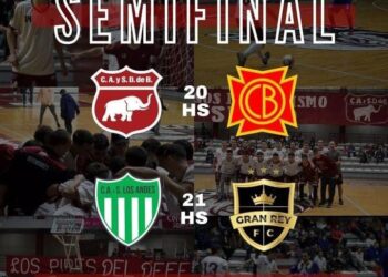 Mañana las semifinales del futsal en Defensores
