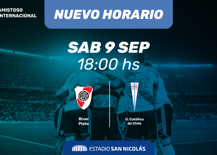 CAMBIO DE HORARIO: RIVER JUGARÁ EN EL ESTADIO A LAS 18 HORAS