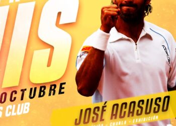 EL PRÓXIMO SÁBADO, COMPARTÍ EL ENCUENTRO DE TENIS CON JOSÉ ACASUSO EN SAN NICOLÁS