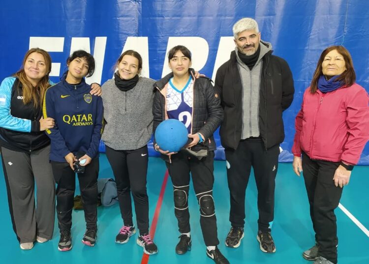 La nicoleña Emma Barbotto en el seleccionado argentino femenino de goalball