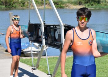 Buenas actuaciones de los remeros del club Regatas en la pista de Tigre