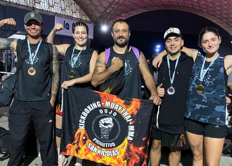 Gran debut del Dojo Primitivo en el Campeonato Argentino de Kickboxing HFC