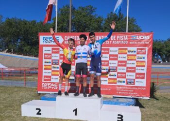 Santiago Gruñeiro brilló en el Argentino de Pista 2025: campeón con récord nacional y múltiple medallista