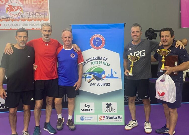 CASBA brilló en la Liga Rosarina de Equipos 2025 de tenis de mesa