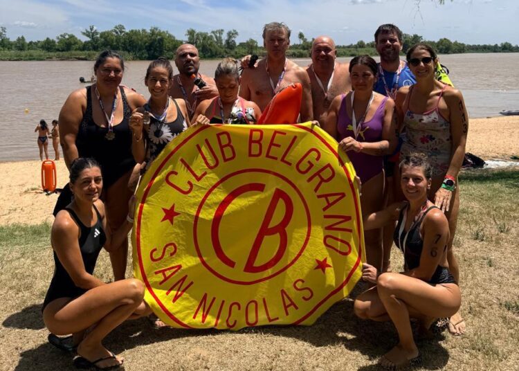 Once representantes del Club Belgrano completaron el Cruce de las Arañas en Diamante