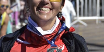 La nicoleña Valeria Benítez completó la Maratón Internacional de Mendoza en los 42K