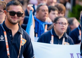 Juan Pablo Castet inició su participación en el Mundial para Atletas con Síndrome de Down en Sofía